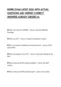 NSPIRE EXAM LATEST 2026 WITH ACTUAL QUESTIONS AND VERIFIED CORRECT ANSWERS ALREADY GRADED A&plus;