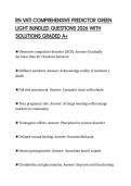 RN VATI COMPREHENSIVE PREDICTOR GREEN LIGHT BUNDLED QUESTIONS 2026 WITH SOLUTIONS GRADED A&plus;