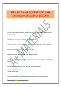 RTX 407 EXAM 2 QUESTIONS AND ANSWERS GRADED A&plus; 2025&sol;2026