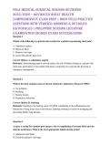 PNLE Medical-Surgical Nursing Reviewer 2025&sol;2026 &ndash; Advanced Adult Health Comprehensive Exam Prep &vert; High-Yield Practice Questions with Verified Answers & Detailed Rationales &vert; Philippine Nursing Licensure Examination &lpar;Board Exam&rpar; Success Guide