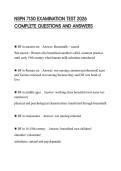 NSPN 7150 EXAMINATION TEST 2026 COMPLETE QUESTIONS AND ANSWERS