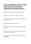 RN VATI COMPREHENSIVE PREDICTOR GREEN LIGHT PRACTICE STUDY GUIDE 2026 QUESTIONS WITH ANSWERS GRADED A&plus;