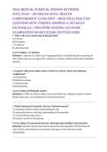 PNLE Medical-Surgical Nursing Reviewer 2025&sol;2026 &ndash; Advanced Adult Health Comprehensive Exam Prep &vert; High-Yield Practice Questions with Verified Answers & Detailed Rationales &vert; Philippine Nursing Licensure Examination &lpar;Board Exam&rpar; Success Guide