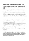 RN VATI FUNDAMENTALS ASSESSMENT 2026 COMPREHENSIVE TEST PAPER FULL SOLUTION SET