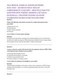 PNLE Medical-Surgical Nursing Reviewer 2025&sol;2026 &ndash; Advanced Adult Health Comprehensive Exam Prep &vert; High-Yield Practice Questions with Verified Answers & Detailed Rationales &vert; Philippine Nursing Licensure Examination &lpar;Board Exam&rpar; Success Guide
