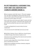 RN VATI FUNDAMENTALS ASSESSMENT FINAL STUDY SHEET 2026 QUESTIONS WITH COMPLETE ANSWERS GRADED A&plus;