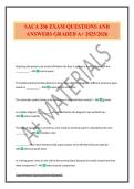 SACA 206 EXAM QUESTIONS AND ANSWERS GRADED A&plus; 2025&sol;2026