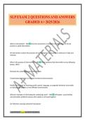 SLP EXAM 2 QUESTIONS AND ANSWERS GRADED A&plus; 2025&sol;2026