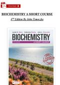 TEST BANK FOR Biochemistry&colon; A Short Course 5th Edition By &semi; Hines&comma; Justin K&period;&lpar; Latest Version 2026&rpar;