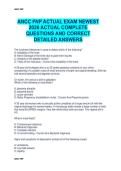 ANCC FNP ACTUAL EXAM NEWEST  2026 ACTUAL COMPLETE  QUESTIONS AND CORRECT  DETAILED ANSWERS 