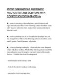 RN VATI FUNDAMENTALS ASSESSMENT PRACTICE TEST 2026 QUESTIONS WITH CORRECT SOLUTIONS GRADED A&plus;