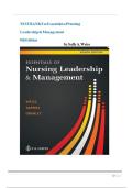 TEST BANK For -Essentials of Nursing Leadership & Management 8th Edition 2026 &sol; 2027&comma; by Sally A&period; Weiss&comma; Verified Chapters 1 - 16&comma; &vert;&vert; Complete Newest Version &vert;&vert; ultimate guide Grade A&plus;