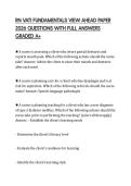 RN VATI FUNDAMENTALS VIEW AHEAD PAPER 2026 QUESTIONS WITH FULL ANSWERS GRADED A&plus;