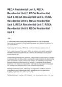 RECA Residential Unit 1&comma; RECA Residential Unit 2&comma; RECA Residential Unit 3&comma; RECA Residential Unit 4&comma; RECA Residential Unit 5&comma; RECA Residential Unit 6&comma; RECA Residential Unit 7&comma; RECA Residential Unit 8&comma; RECA Residential Unit 9 NEWEST 2026&sol;2027 ACTUAL EXAM CO