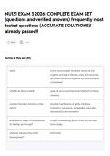 NU131 EXAM 3 2026&vert; COMPLETE EXAM SET &lpar;questions and verified answers&rpar; frequently most tested questions &lpar;ACCURATE SOLUTIONS&rpar;&vert; already passed&excl;&excl;