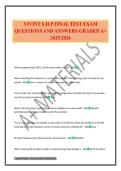 VIVINT S&period;H&period;P FINAL TEST EXAM QUESTIONS AND ANSWERS GRADED A&plus; 2025&sol;2026