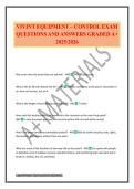 VIVINT EQUIPMENT &ndash; CONTROL EXAM QUESTIONS AND ANSWERS GRADED A&plus; 2025&sol;2026