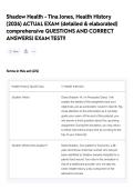 Shadow Health - Tina Jones&comma; Health History &lpar;2026&rpar; ACTUAL EXAM &lpar;detailed & elaborated&rpar; comprehensive QUESTIONS AND CORRECT ANSWERS&vert; EXAM TEST&excl;&excl;