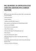 RNC OB INPATIENT OB CERTIFICATION STUDY GUIDE 2026 QUESTIONS WITH COMPLETE SOLUTIONS