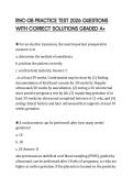 RNC-OB PRACTICE TEST 2026 QUESTIONS WITH CORRECT SOLUTIONS GRADED A&plus;