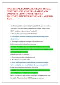 OPOTA FINAL EXAMINATION EXAM ACTUAL QUESTIONS AND ANSWERS - LATEST AND COMPLETE UPDATE WITH VERIFIED SOLUTIONS 2026 WITH RATIONALE &ndash; ASSURED PASS 