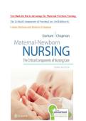 Test Bank for Davis Advantage for Maternal Newborn Nursing&semi; The Critical Components of Nursing Care 3rd Edition by Connie Durham and Roberta Chapman &lpar;Latest Update 2026&rpar;
