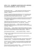 NFPA 1123 &ndash; NUMBERS QUESTIONS WITH VERIFIED ACCURATE ASWERS LATEST UPDATED