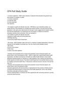 CPH &mdash; Full Study Guide &lpar;1&rpar; for Certified in Public Health Exam