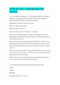 NURS 533 Test 1 with Questions and Answers