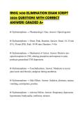 RNSG 1430 ELIMINATION EXAM SCRIPT 2026 QUESTIONS WITH CORRECT ANSWERS GRADED A&plus;