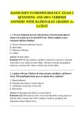 RASMUSSEN PATHOPHYSIOLOGY EXAM 2  QUESTIONS AND 100&percnt; VERIFIED  ANSWERS WITH RATIONALES GRADED A&plus;  LATEST