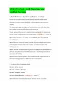 NURS 533 Test 1 with Questions and Verified Answers
