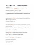NURS 640 Exam 1 with Questions and Answers