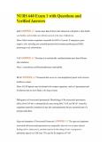 NURS 640 Exam 1 with Questions and Verified Answers