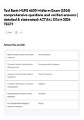 Test Bank NURS 6630 Midterm Exam  &lpar;2026&rpar; comprehensive questions and verified answers &lpar; detailed & elaborated&rpar; ACTUAL EXAM 2026 TEST&excl;&excl;