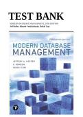 Test Bank for Modern Database Management&comma; 13th Edition by Jeff Hoffer&comma; Ramesh Venkataraman&comma; and Heikki Topi