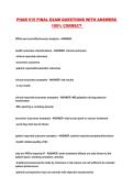 PHAR 515 FINAL EXAM QUESTIONS WITH ANSWERS 100&percnt; CORRECT 