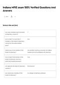 Indiana MPJE exam 100&percnt; Verified Questions And Answers