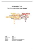 Moduleopdracht Inrichting van functioneel beheer met beoordeling