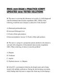 RNSG 2539 EXAM 2 PRACTICE SCRIPT UPDATED 2026 TESTED SOLUTIONS