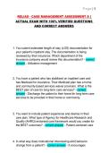 RELIAS - CASE MANAGEMENT ASSESSMENT A &vert; ACTUAL EXAM WITH 100&percnt; VERIFIED QUESTIONS AND CORRECT ANSWERS