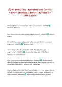 NURS 660 Exam 4 Questions and Correct Answers &lpar;Verified Answers&rpar; &vert; Graded A&plus; 2026 Update