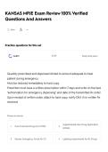 KANSAS MPJE Exam Review 100&percnt; Verified Questions And Answers