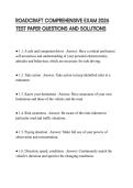 ROADCRAFT COMPREHENSIVE EXAM 2026 TEST PAPER QUESTIONS AND SOLUTIONS