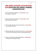 NEW JERSEY CATEGORY 3A&plus;3B PESTICIDE EXAM QUESTIONS AND CORRECT ANSWERS&vert; GUARANTEED PASS