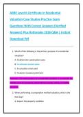 ABBE Level 6 Certificate in Residential  Valuation Case Studies Practice Exam  Questions With Correct Answers &lpar;Verified  Answers&rpar; Plus Rationales 2026 Q&A &vert; Instant  Download Pdf