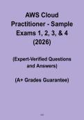AWS Cloud Practitioner Sample Exams 1&ndash;4 &ndash; Complete Practice Test Bundle & Study Guide &vert; CLF-C01 Exam Prep