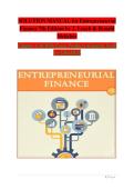 SOLUTION MANUAL for Entrepreneurial  Finance 7th Edition by J&period; Leach & Ronald  Melicher  Chapter 1-16 With Cases Products &Spatial Tech&vert;  A&plus; GRADED 