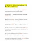 ONE YIELD v2 Certification Exam with Questions and Answers