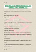 NSG 3800 Exam 2 Study Questions and Answers 100&percnt; Verified 2026